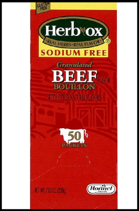 Herb-Ox Bouillon Bundle,`Beef And Chicken, 100 Total Packets