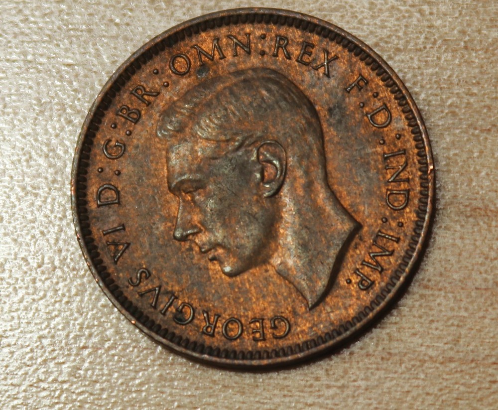 1946 Great Britain Farthing Wren Bird