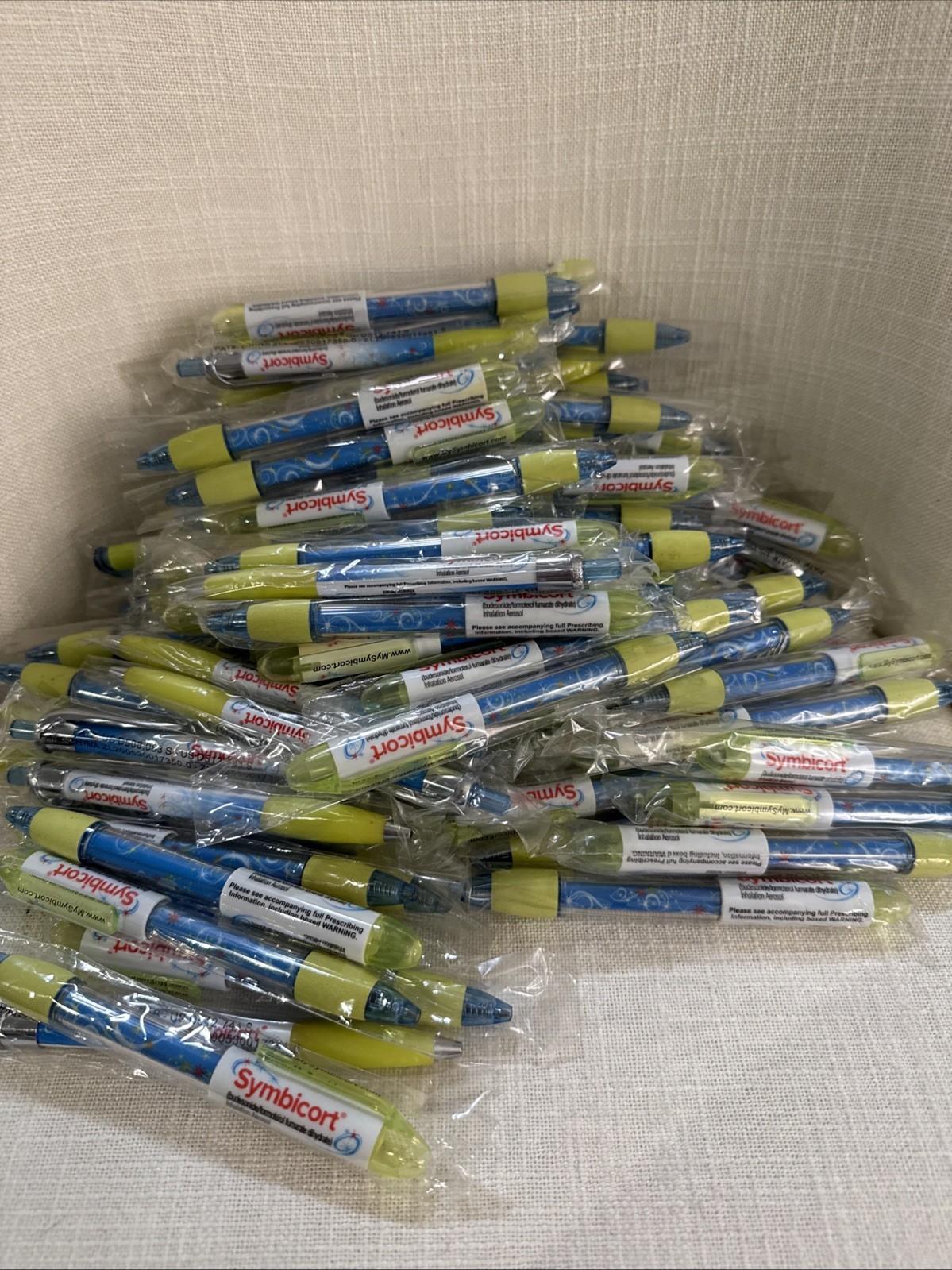 Pharmaceutical Drug Rep Collectible Promo Pens Symbicort Lot Of 100
