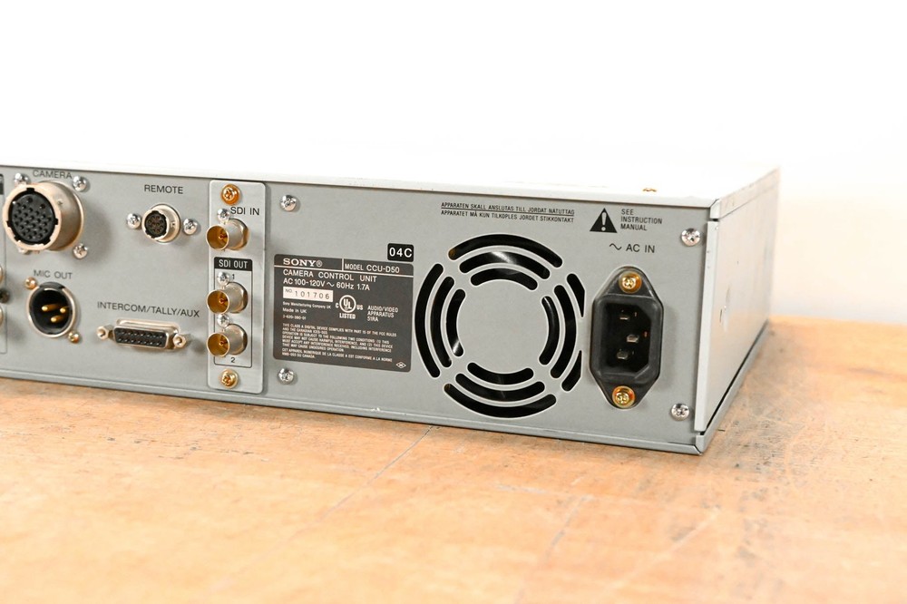 Sony CCU-D50 Camera Control Unit CG01Q70