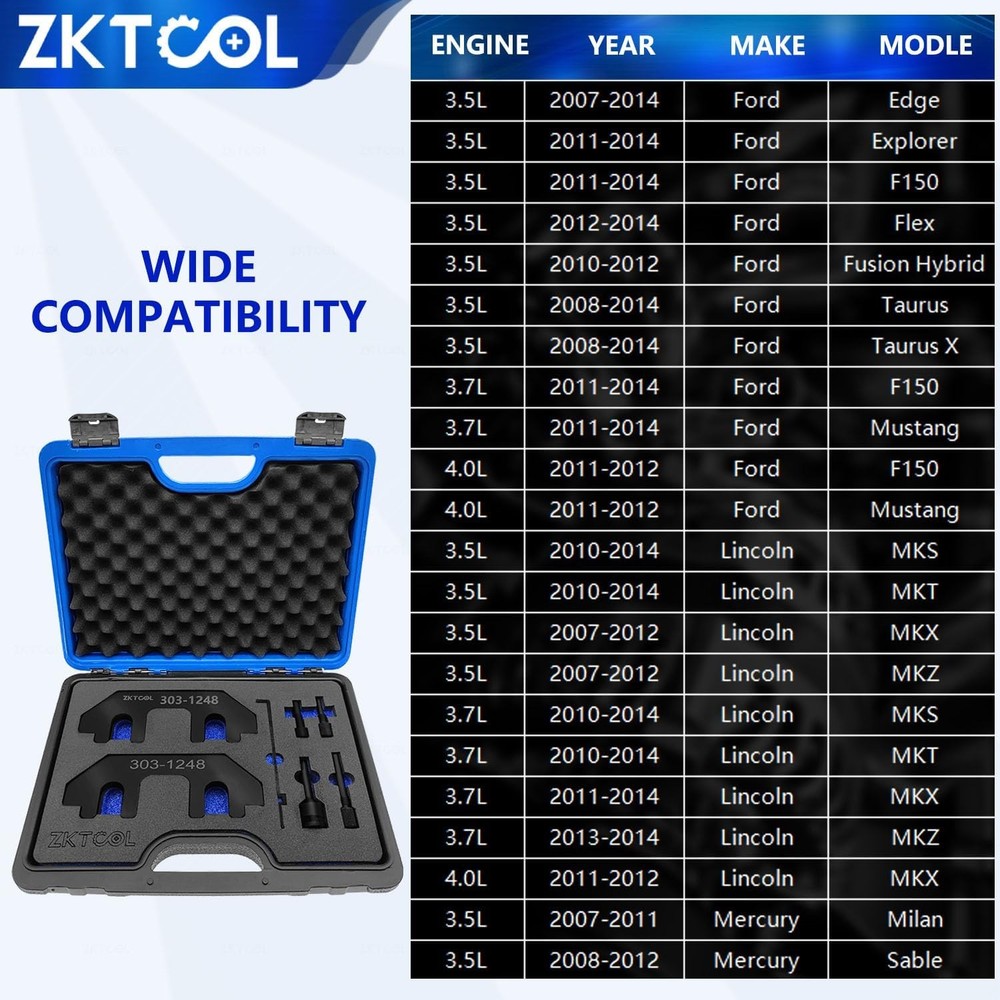 7PC Camshaft Holding Timing Tool Kit for Ford Engine Cam Alignment Tool Set