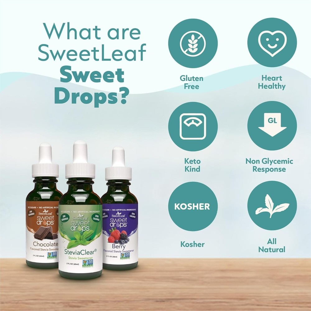 Sweetleaf Stevia Stevia Clear Hazelnut 2 OZ