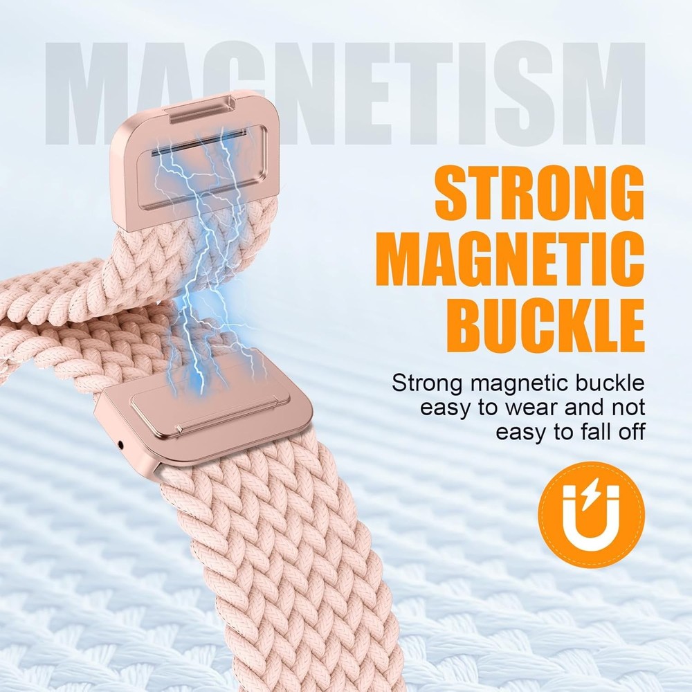 Magnetic Braided Stretchy Loop Strap Compatible with Apple Watch 40mm 44mm