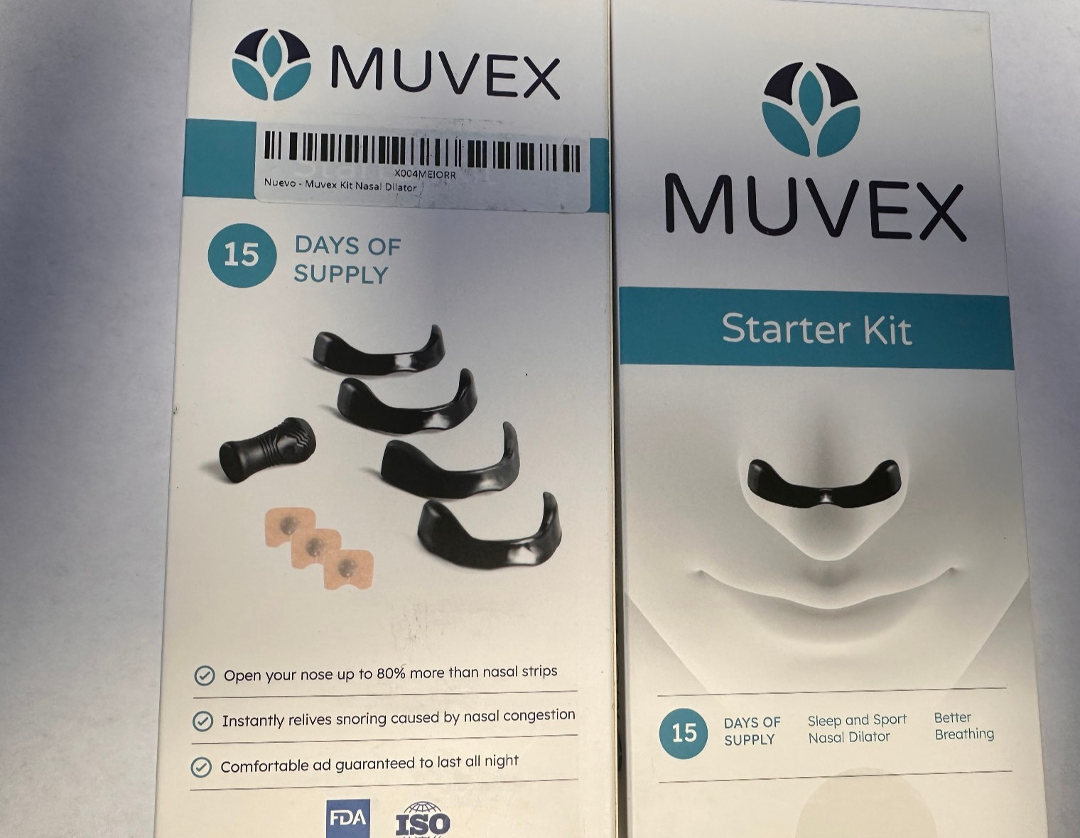 MUVEX NASAL DILATOR KIT 30 DAYS SUPPLY 60 PIECES