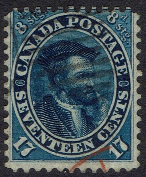 CANADA 1859 CARTIER 17C USED