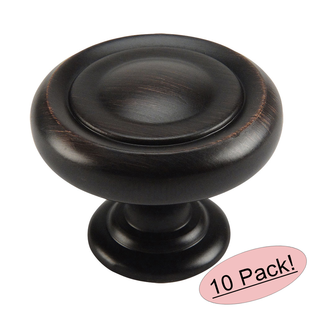 *10 Pack* Cosmas Oil Rubbed Bronze Cabinet Knobs #7708ORB
