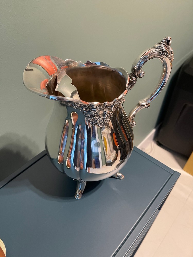 Baroque by Wallace Silver Plate Water Pitcher