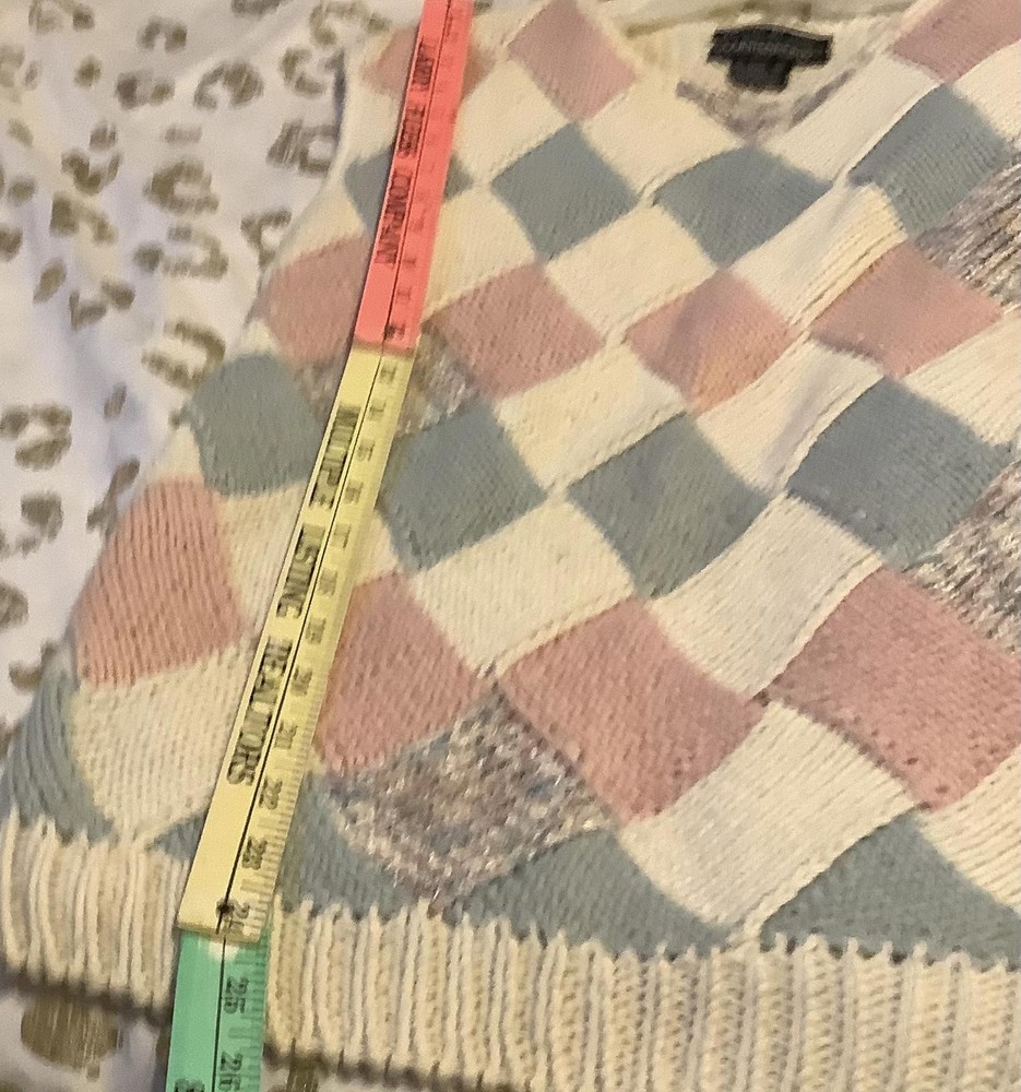 Hand-Knitted Patchwork Sweater Vest