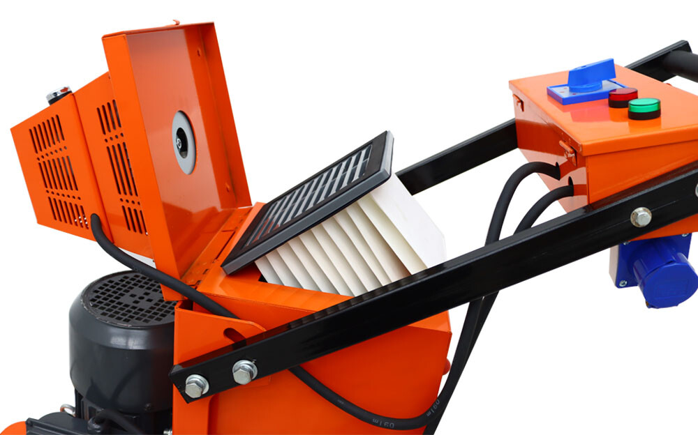 Concrete Floor Grinding Machine with Dust Box 5 Grinding Disc 220V Floor Grinder