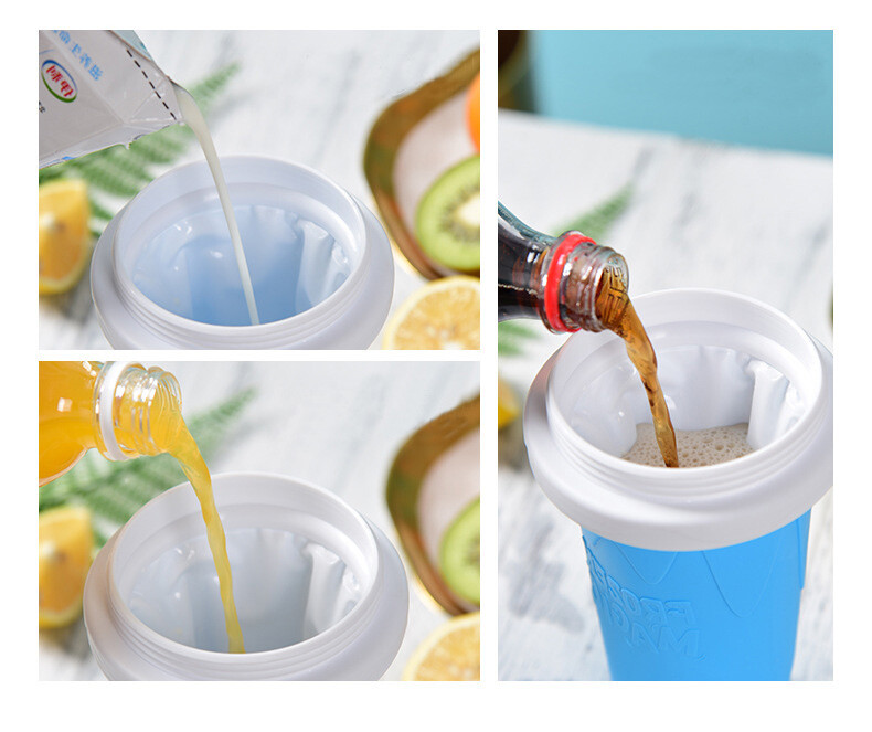 Slushie Maker Cup Quick-Frozen Smoothies Homemade Milkshake Bottle