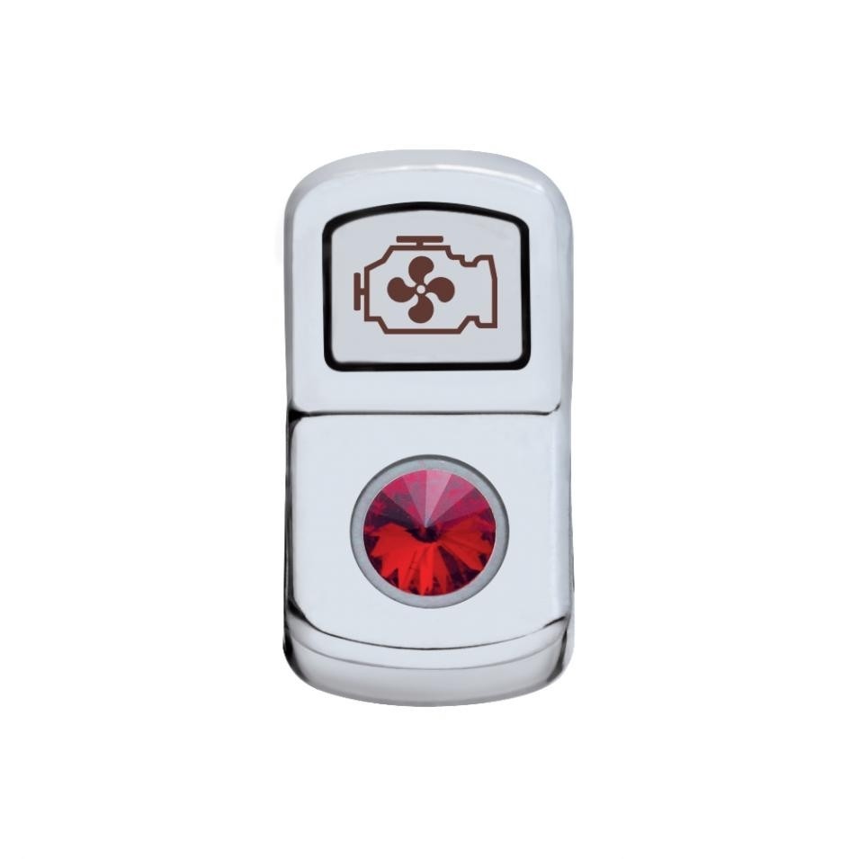 "Engine Fan" Rocker Switch Cover - Red Diamond