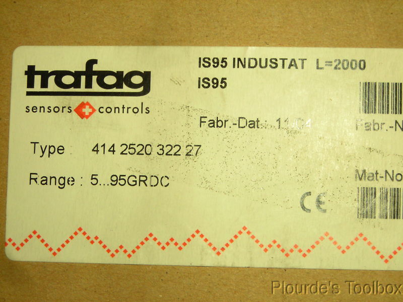 New Trafag Sensor Controls IS95 Thermostat, 222547-015
