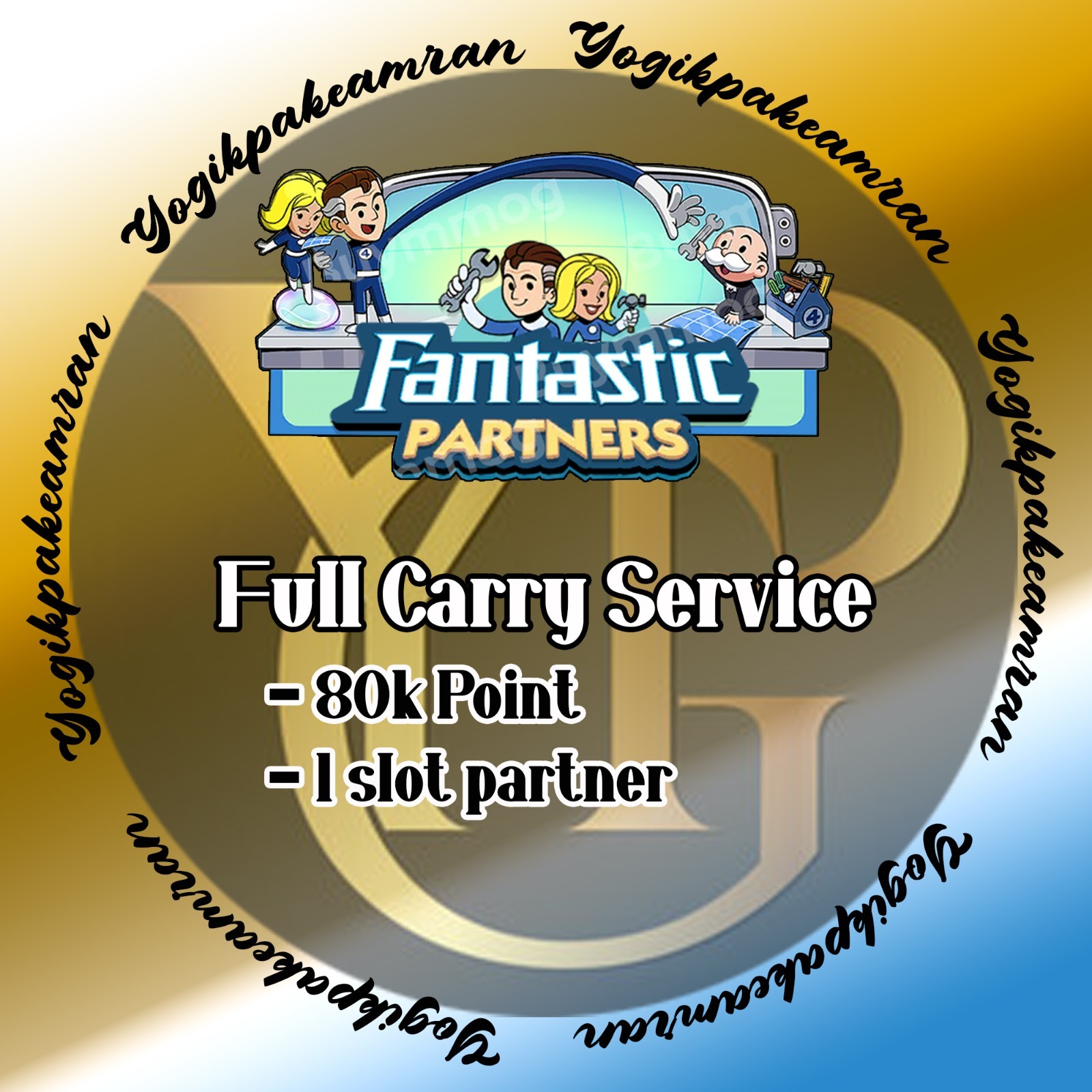 MONO_POLY_GO FANTASTIC PARTNERS EVENT - FULL CARRY SERVICE RUSH SERVICE 1H - 24H