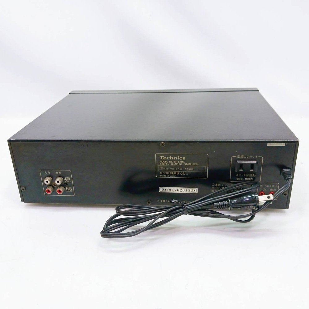 Technics SH-E70 Stereo Graphic Equalizer 100V Tested Working Vintage Japan BD09