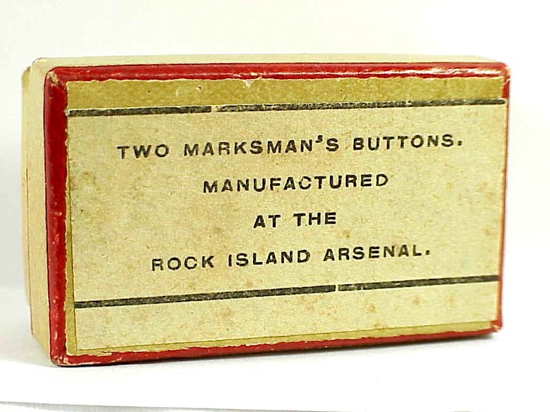 U.S. ARMY MARKSMAN'S BUTTONS - Empty Box