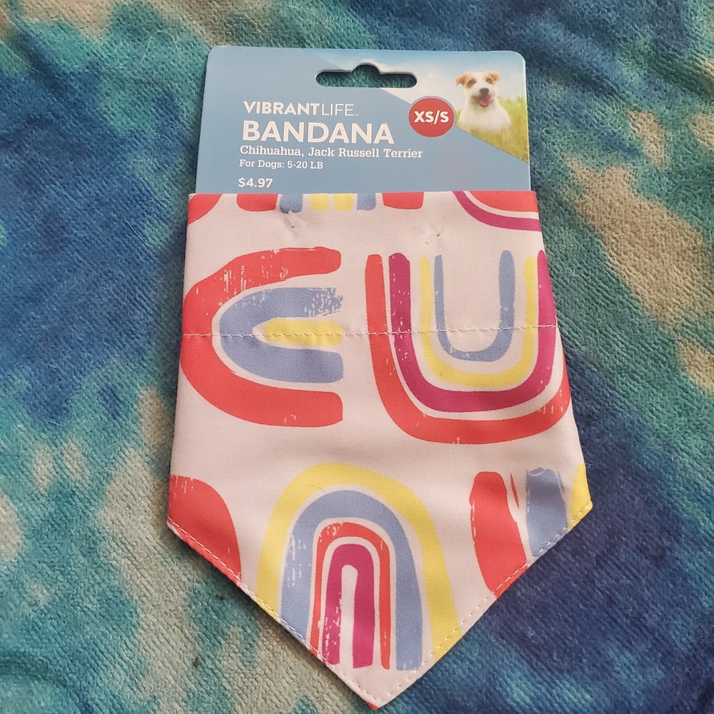 Rainbow Print DOGGIE BANDANA