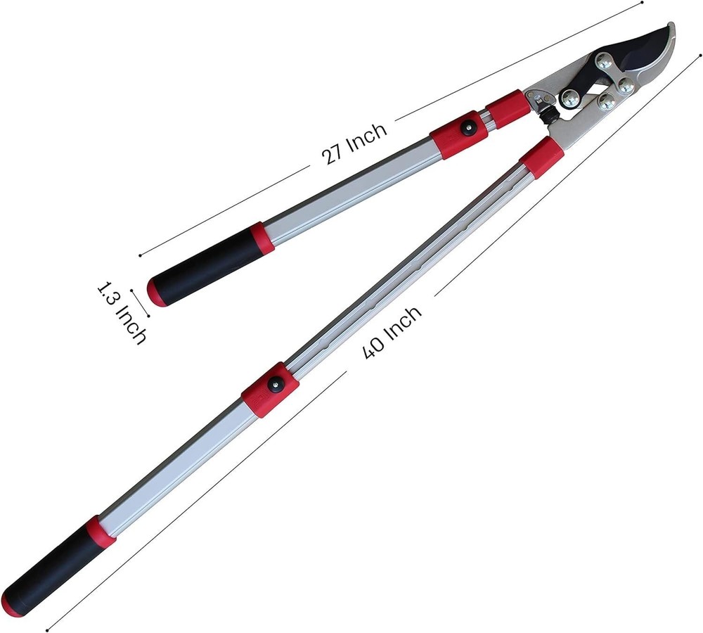 Extendable Bypass Lopper with Compound Action Telescopic Tree Trimmer Durable
