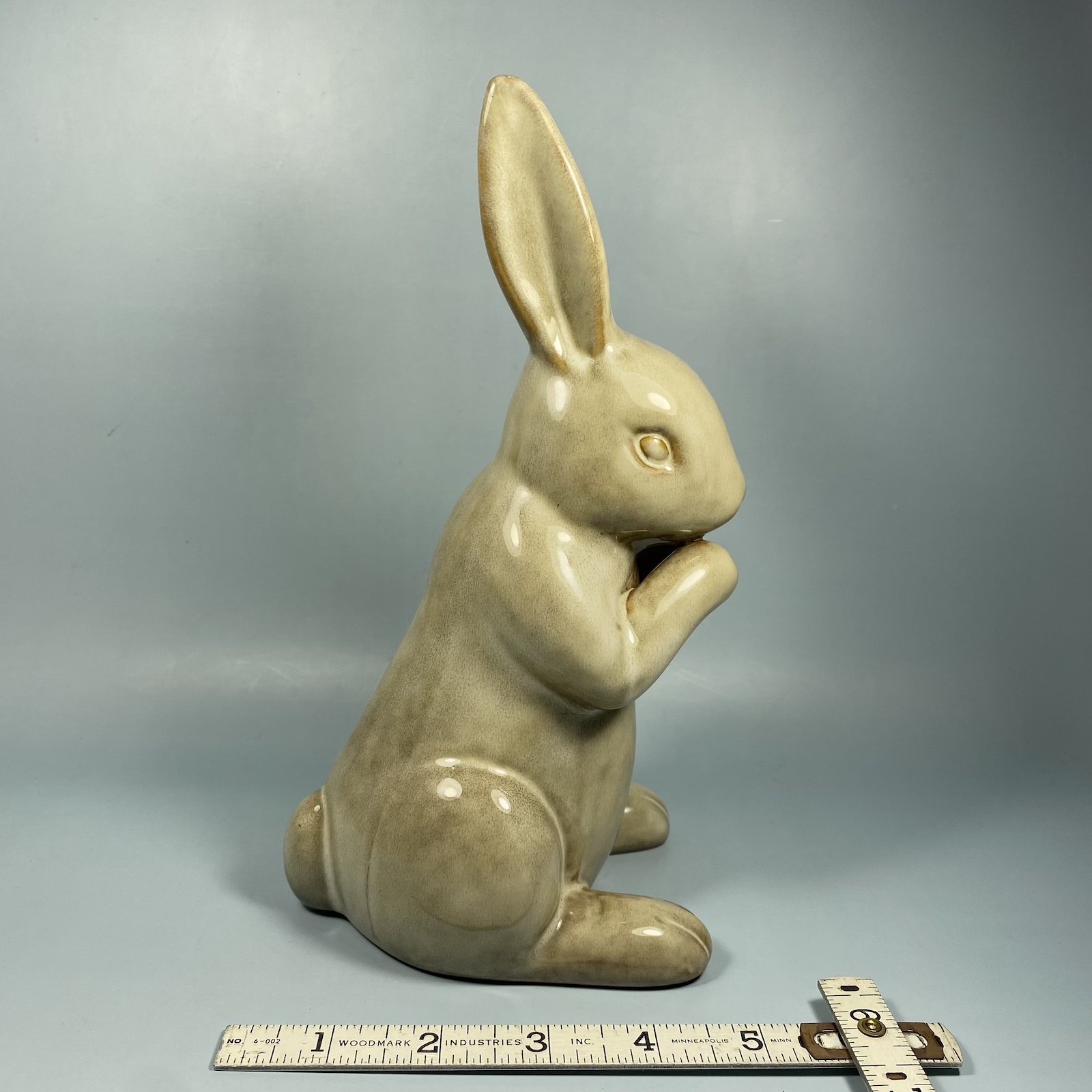 Ceramic Glazed Bunny Rabbit Figurine (#2) Easter or Spring Decor ~ 9 in.