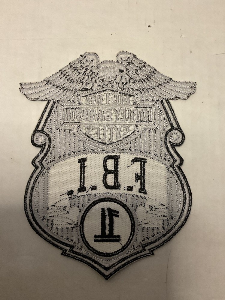 Rare Harley Davidson FBI Patch