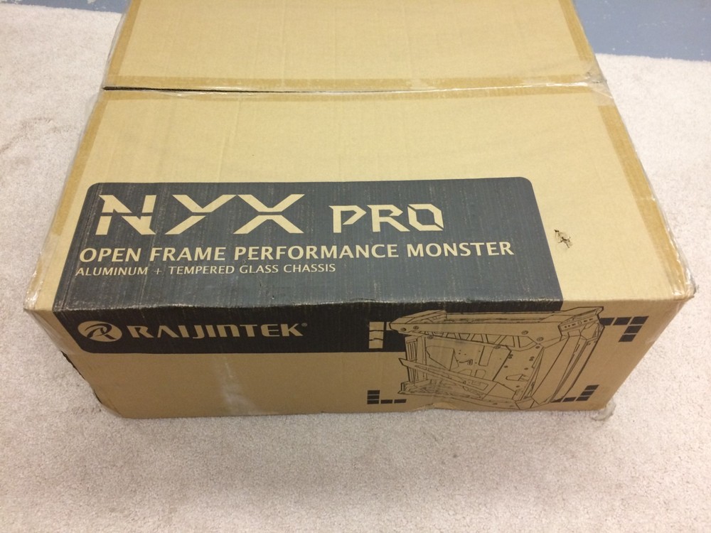 NYX Pro Titan Raijintek Open Frame Performance Computer Tower Case,Black,Aluminu