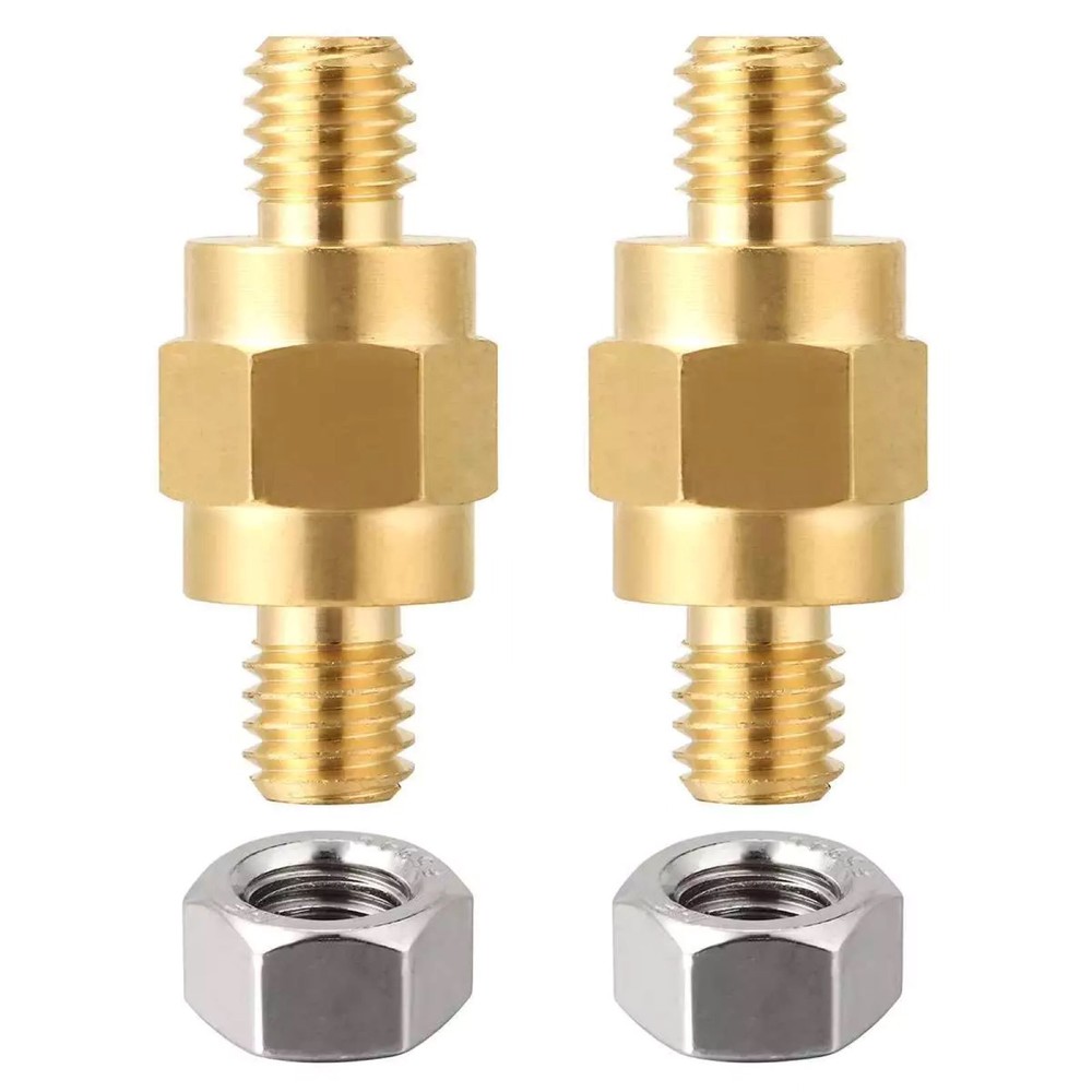 2pcs 3/8"-16 connector bolts Side Post Mount Battery Terminal Adapter Stud