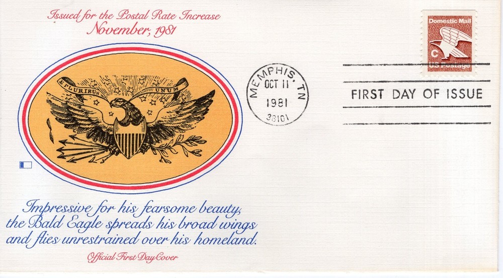 ISSUED FOR THE POSTAL RATE INCREASE  -  1981  - FW794