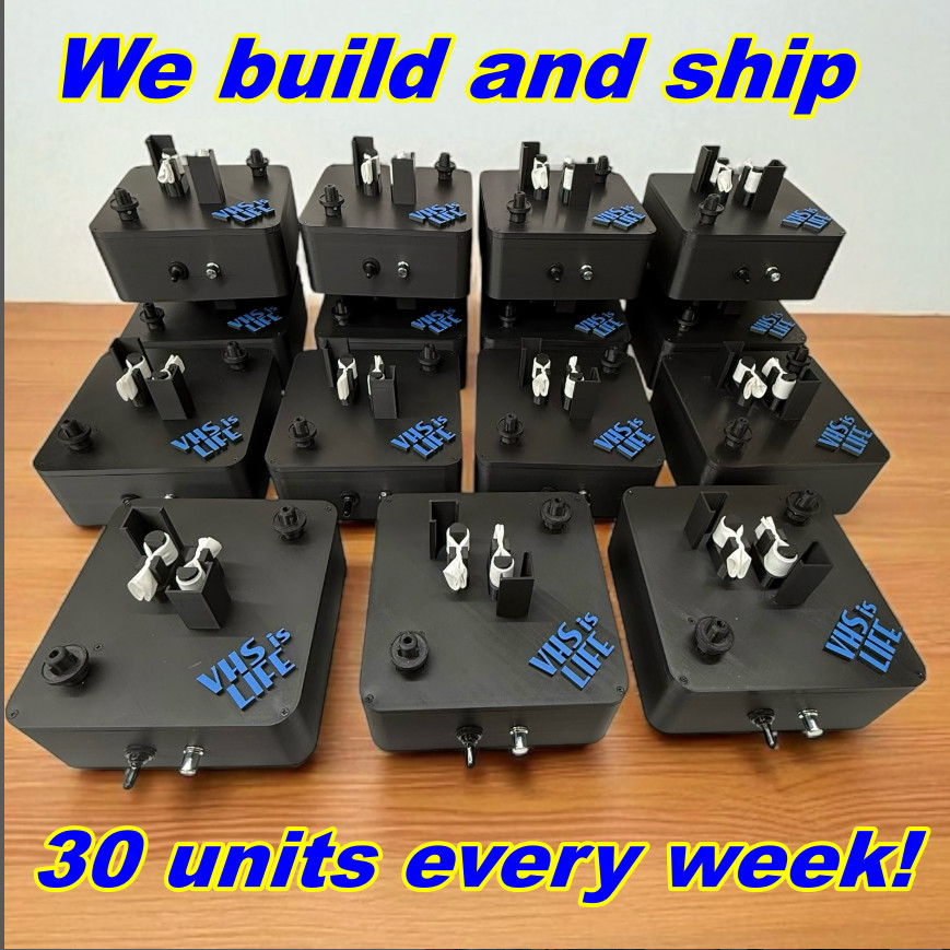 VHS Mold Cleaner Betamax Analog Tape Cleaning Removal System w/ 100ct PEC-PADs!