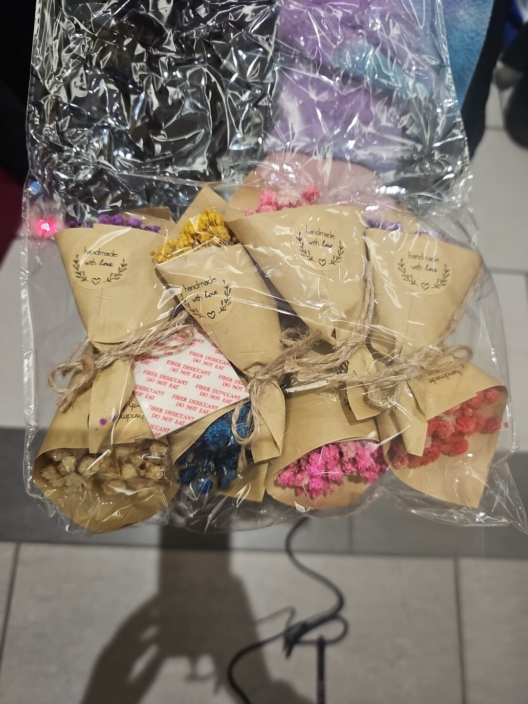 New Dried Flowers - Mini Dried Flower Bouquet Wildflower Decor, Natural Flowers