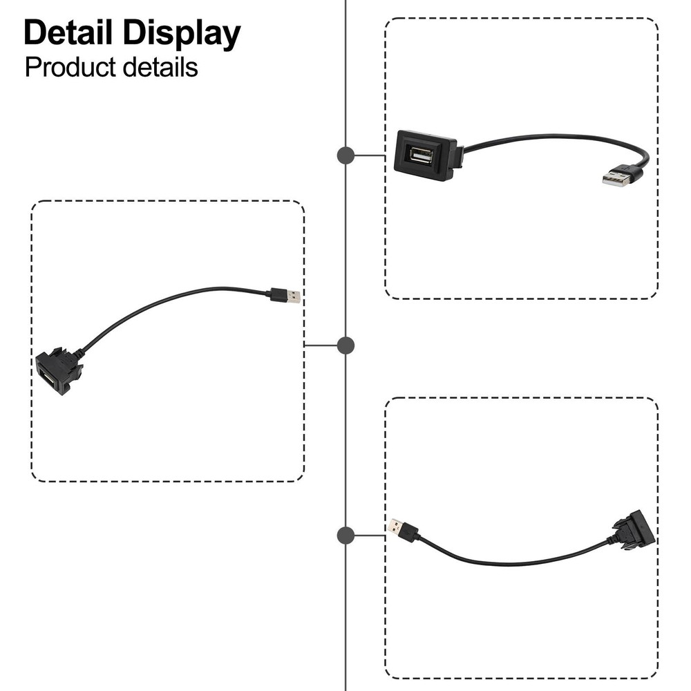 USB Passthrough For Toyota Short Dash Compatibility With Multiple Models //NEW