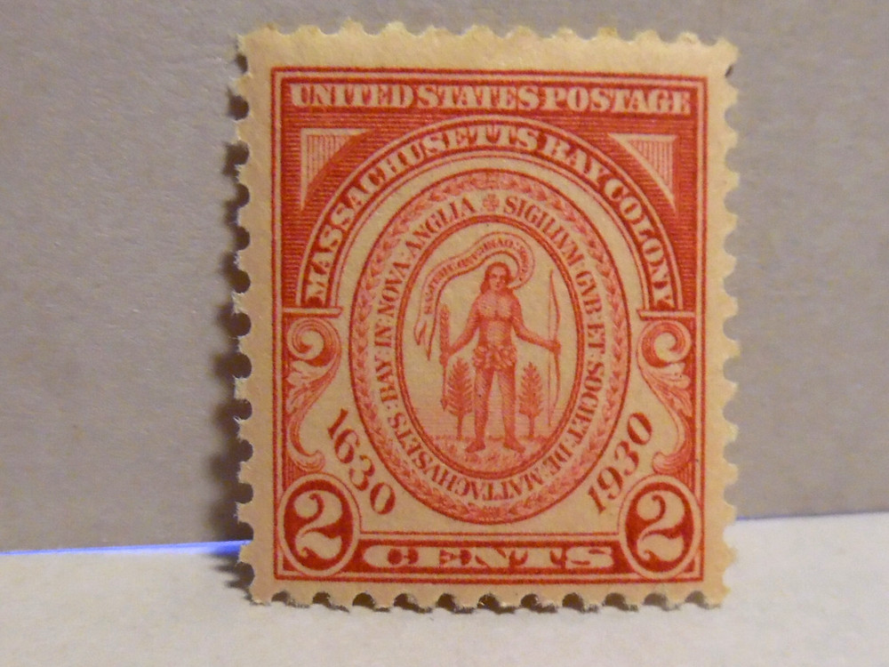 SCOTT #  682 MASS. BAY COLONY 2 CENT STAMP - MNH