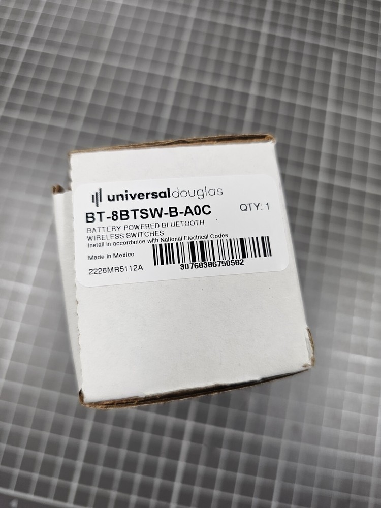 Universal Douglas BT-8BTSW-B-A Battery Powered Bluetooth Wireless Switch