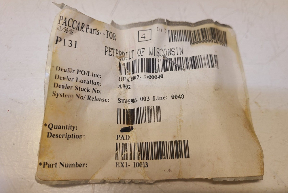 Paccar Peterbilt Leaf Spring Bumper Insulator Pad EX1-10013