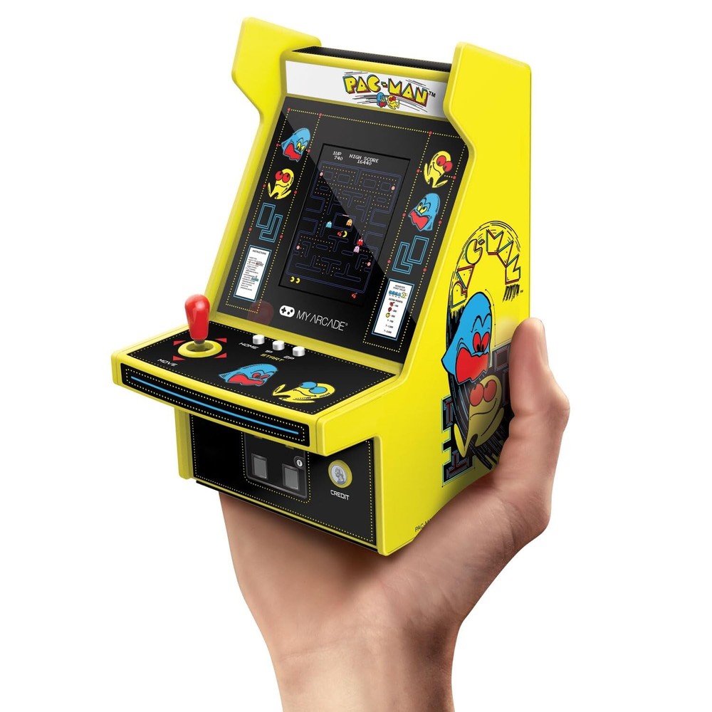 My Arcade Pac-Man Micro Player Pro: 6.75" Handheld Retro Mini Arcade, Arcade ...