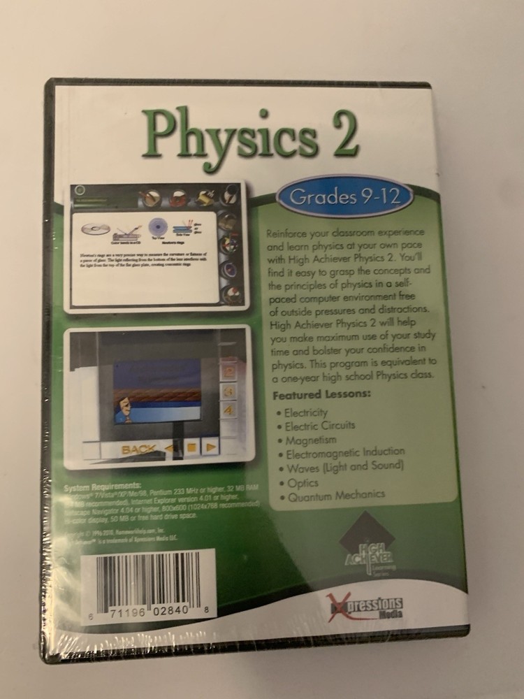 New Pc Treasures High Achiever Physics 2 Sealed