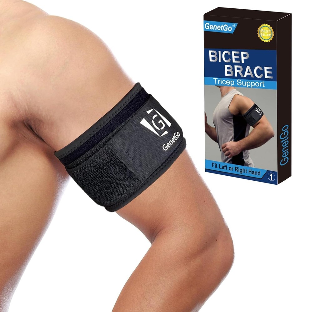 Bicep & Tricep Tendonitis Brace Compression Sleeve - S/M Width (3")