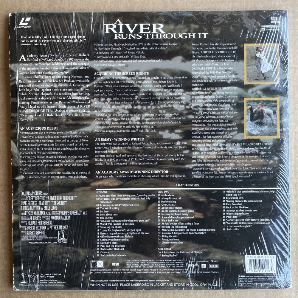 A River Runs Through It (Laserdisc, 1993)