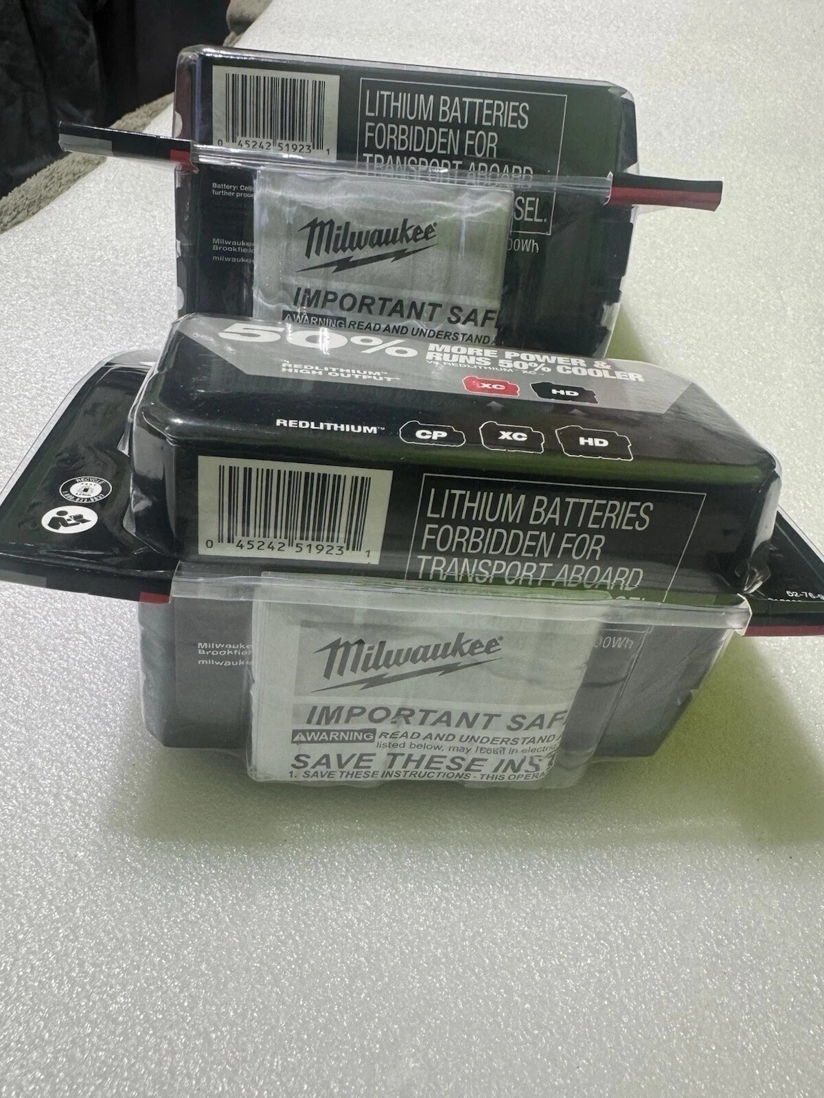 2 Pack New Milwaukee 48-11-1880 M18 HIGH OUTPUT 18V 8Ah XC8.0 Cordless Battery