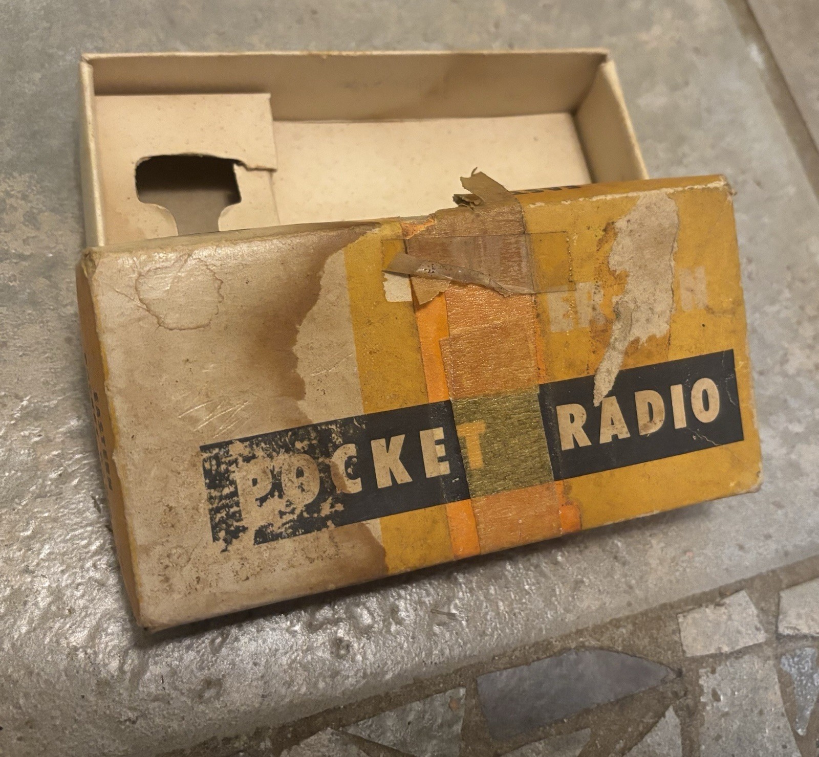 Vintage 1960s Eastern Germanium Crystal Pocket Radio Japan ER-22N? Black