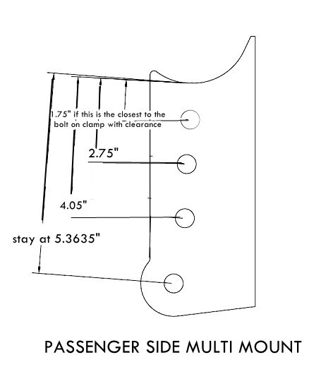 GM Metric Multi Hole Lower Trailing Arm Mounts Rear