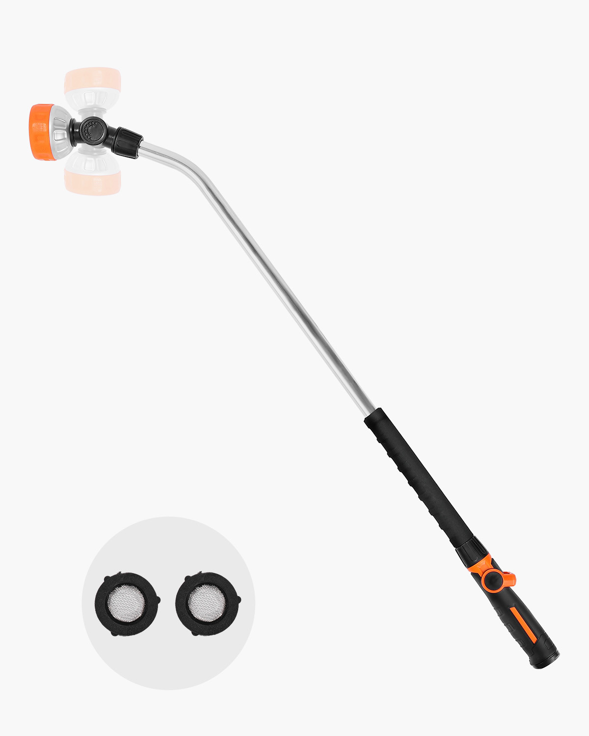 Garden Hose Watering Wand Heavy Duty 36 inch 8 Spray Patterns & 180° Swivel Head