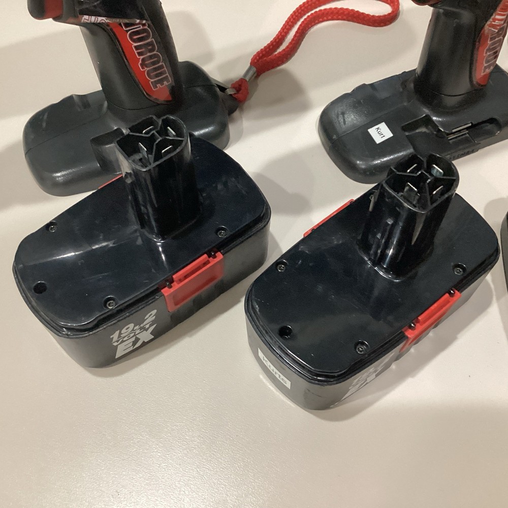 Craftsman Power Tools, untested includes,2 drills,light,2 batteries,2 chargers