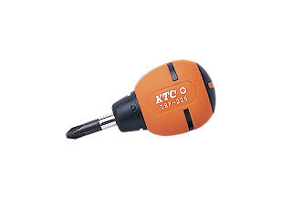 KTC D9P-225, Soft Grip Stubby Screwdriver, Cross Tip, Phillips #2