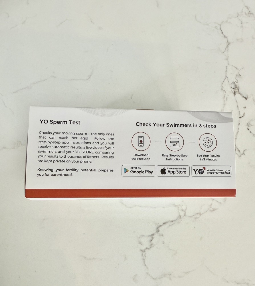 Used - YO Home Sperm Test With 2 Test Available