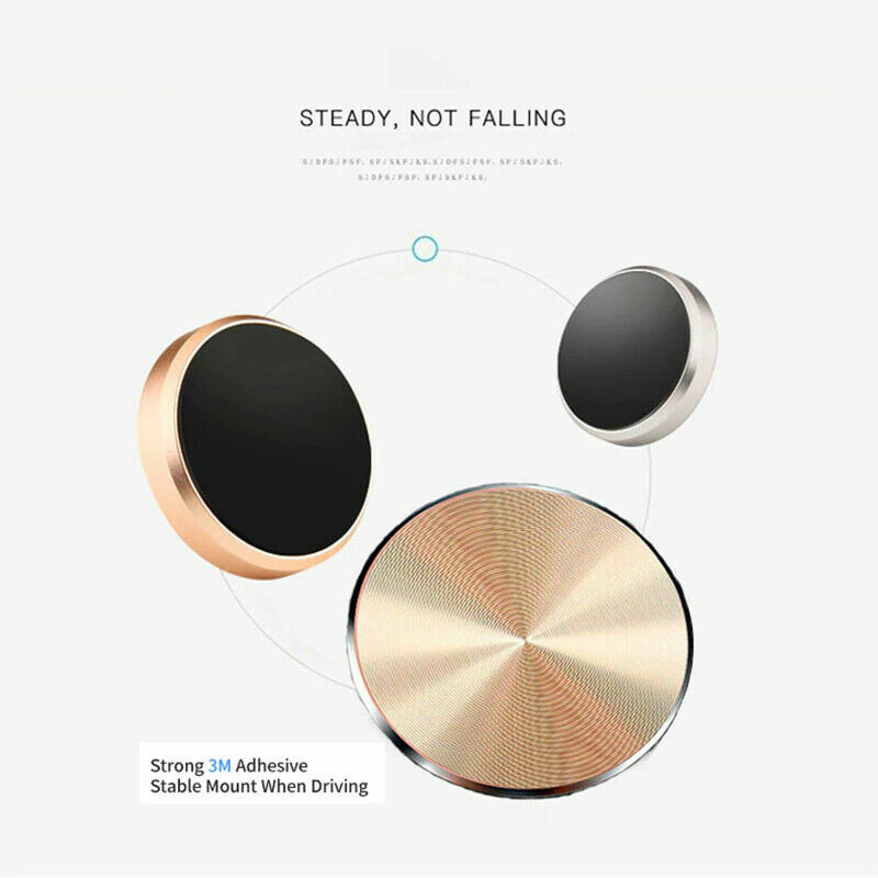 2-Pack Metal Plate Adhesive Sticker Replace For Magnetic Car Mount Phone Holder