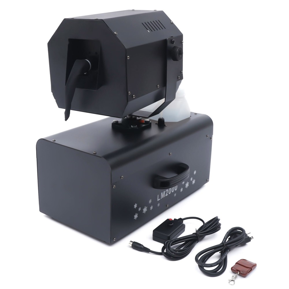 Snowflake Effect Machine 2000W Stage Snow Flake Maker 90° Rotatable w/Remote
