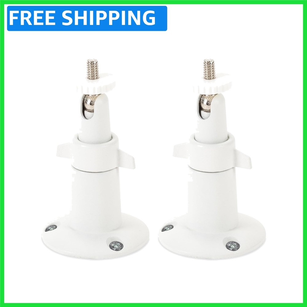 Durable Two-Pack Adjustable Wall Mount for Arlo Essential & Pro Models - White