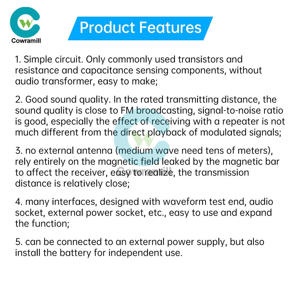 Medium Wave Radio Board AM Radio Transmitter DIY Circuit Board 525~1605kHz 6V