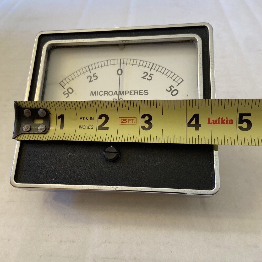 PHASTRON CUSTOM MICROAMPERES DC METER #H