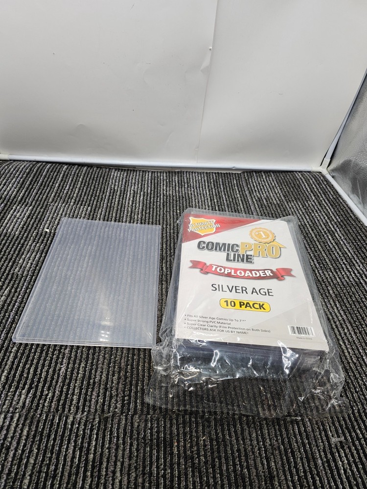 (QTY 10) Comic Pro Line Silver Age Top Loader Ultimate Protection