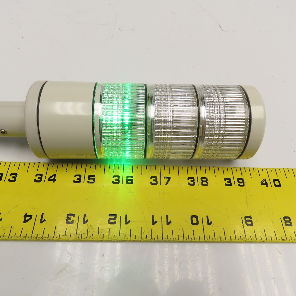 Patlite HSST-312-RYG 120V Red Green Yellow Selectable Andon Light Stack